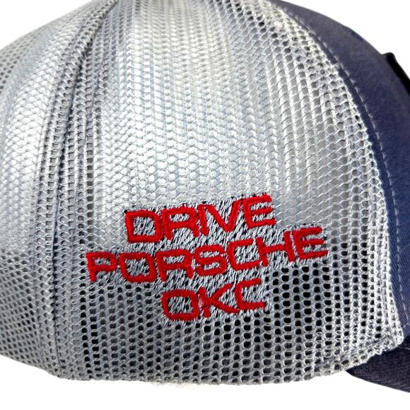 Porsche Hat Cap Snap Back Dark Blue Shield Stallion Logo Drive OKC Oklahoma City - Picture 4 of 8